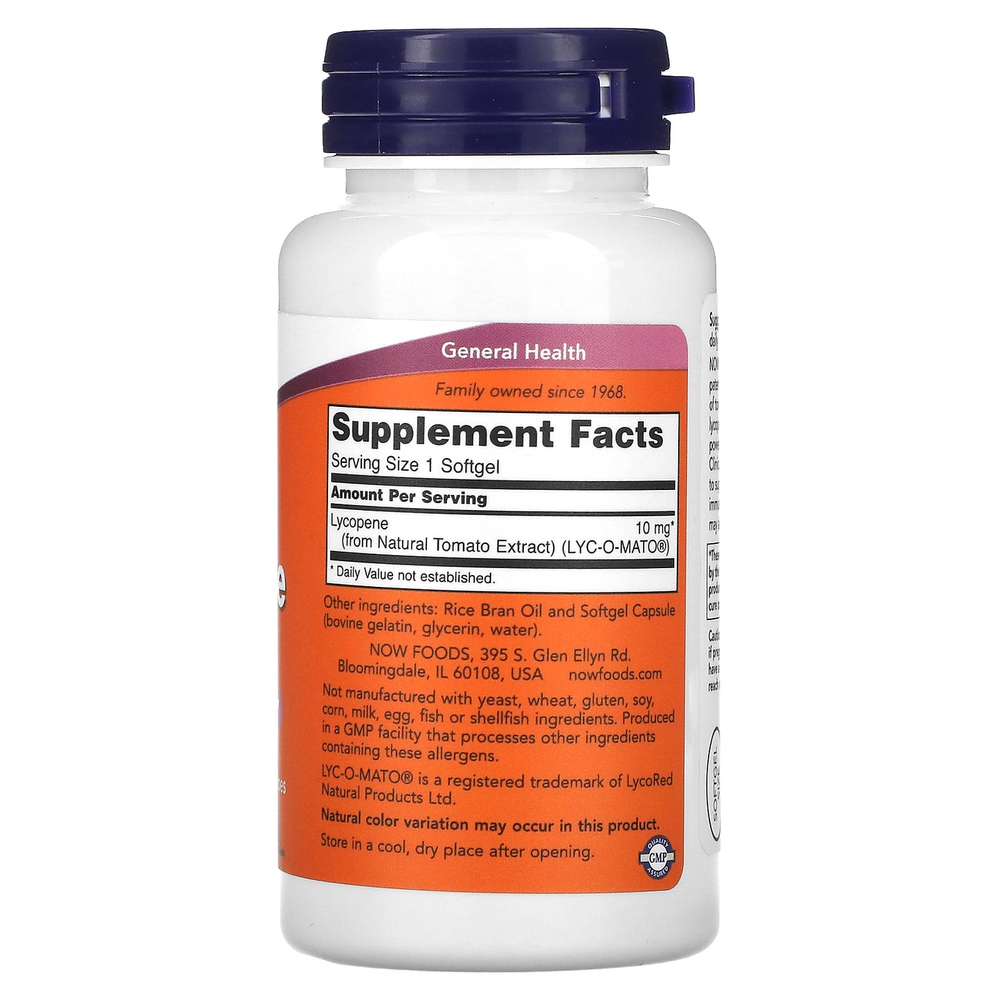 NOW Foods, Lycopene, 10 mg, 120 Softgels