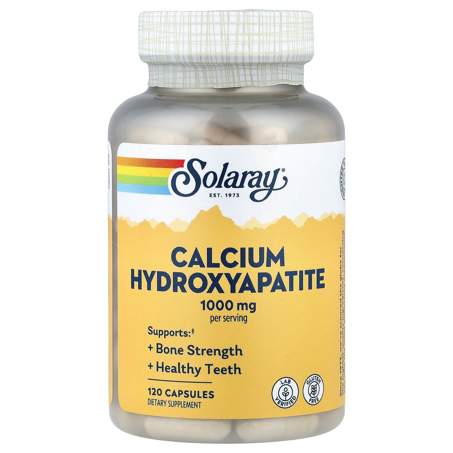Solaray, Calcium Hydroxyapatite, 120 Capsules (250 mg per Capsule)
