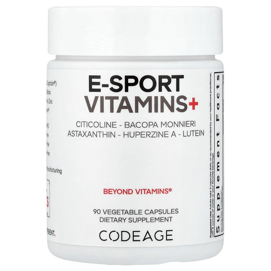 Codeage, E-Sport Vitamins+, 90 Vegetable Capsules