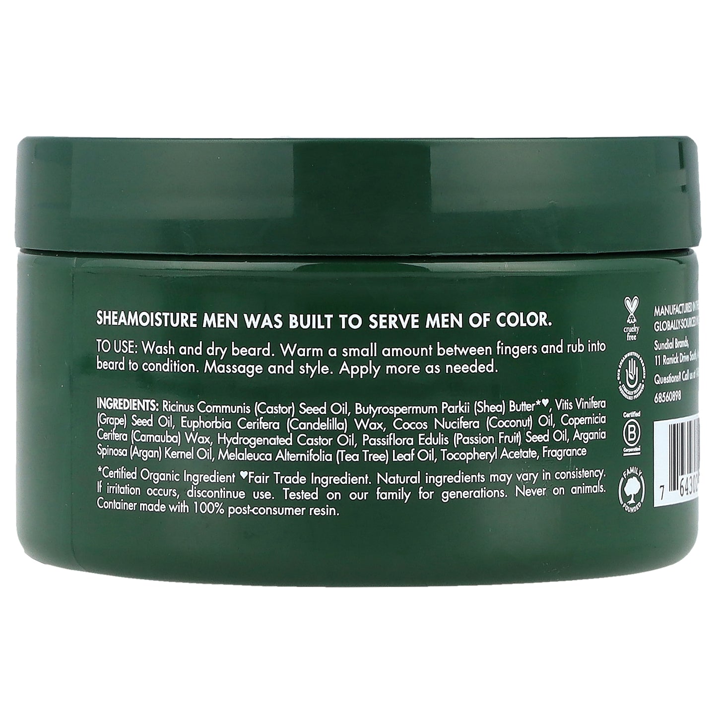 SheaMoisture, Men, Beard Balm, Maracuja Oil & Shea Butter, 4 oz (113 g)