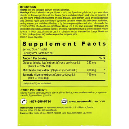 New Nordic, Active Liver™, 90 Tablets