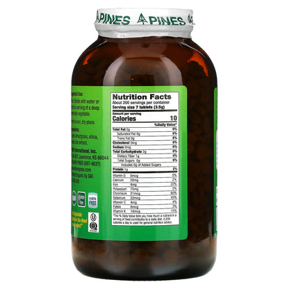 Pines International, Wheat Grass, 500 mg, 1,400 Tablets