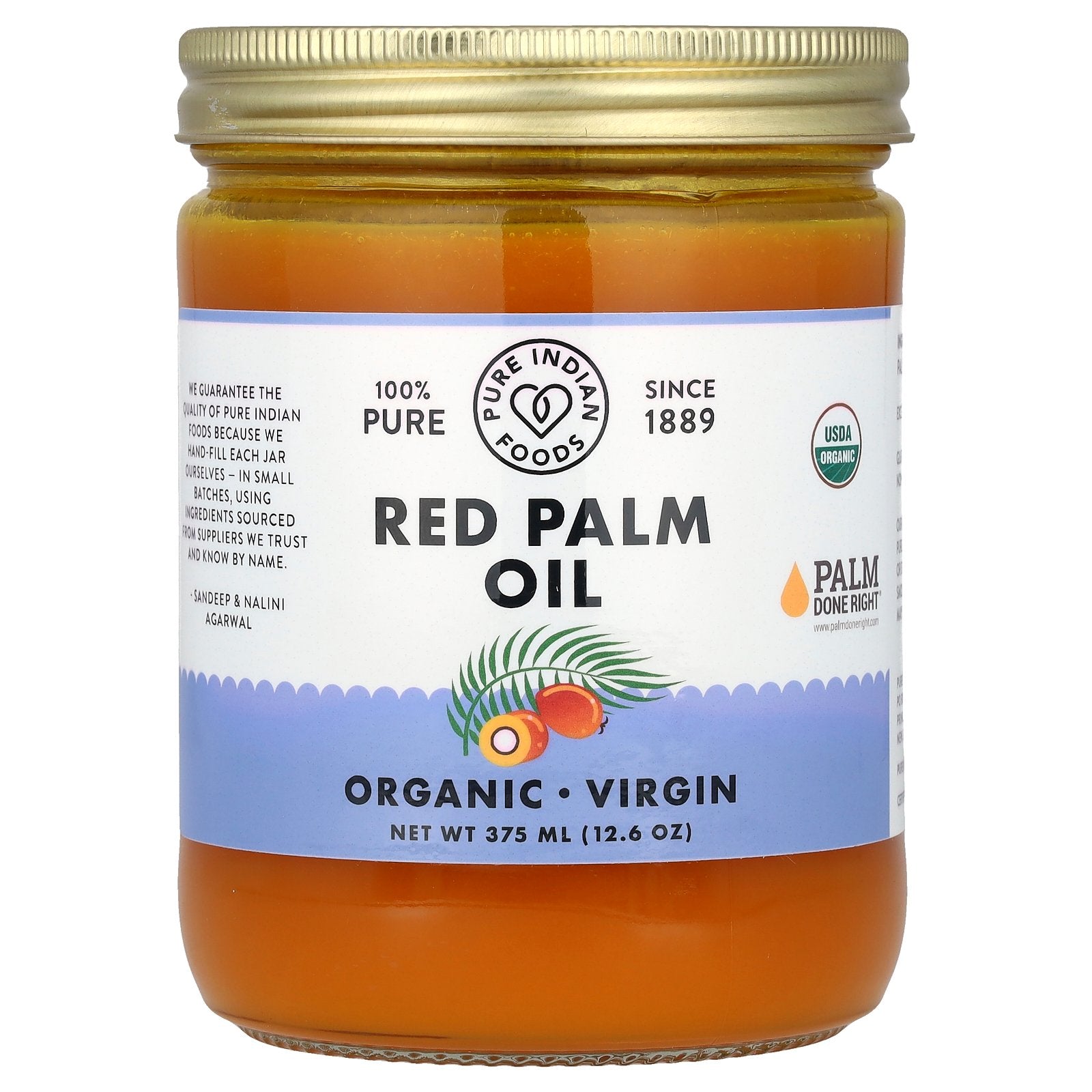 Pure Indian Foods, Red Palm Oil, 12.6 oz (375 ml)