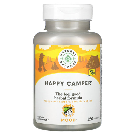 Natural Balance, Happy Camper, Mood, 120 Vegcaps