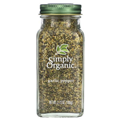 Simply Organic, Garlic Pepper, 3.73 oz (106 g)