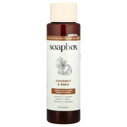Soapbox, Deep Moisture Conditioner, Coconut & Shea, 16 fl oz (473 ml)