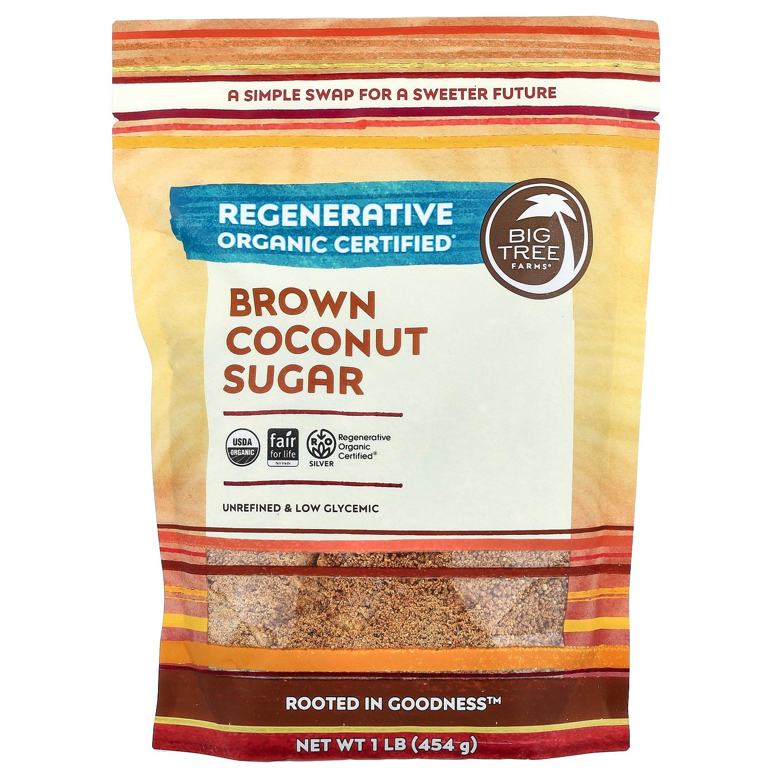 Big Tree Farms, Organic Brown Coconut Sugar, 1 lb (454 g)
