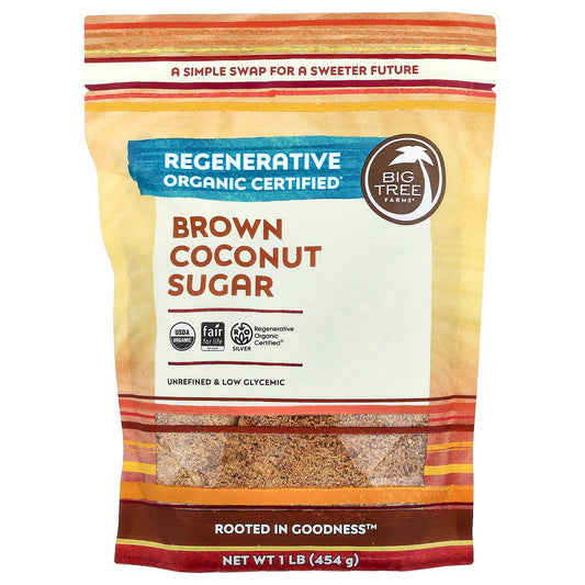 Big Tree Farms, Organic Brown Coconut Sugar, 1 lb (454 g)