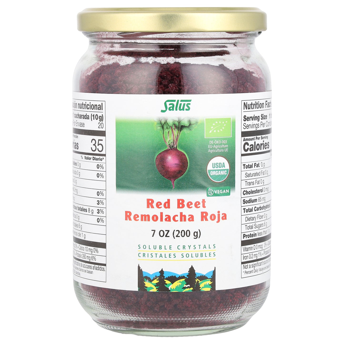 Gaia Herbs, Red Beet, Soluble Crystals, 7 oz (200 g)