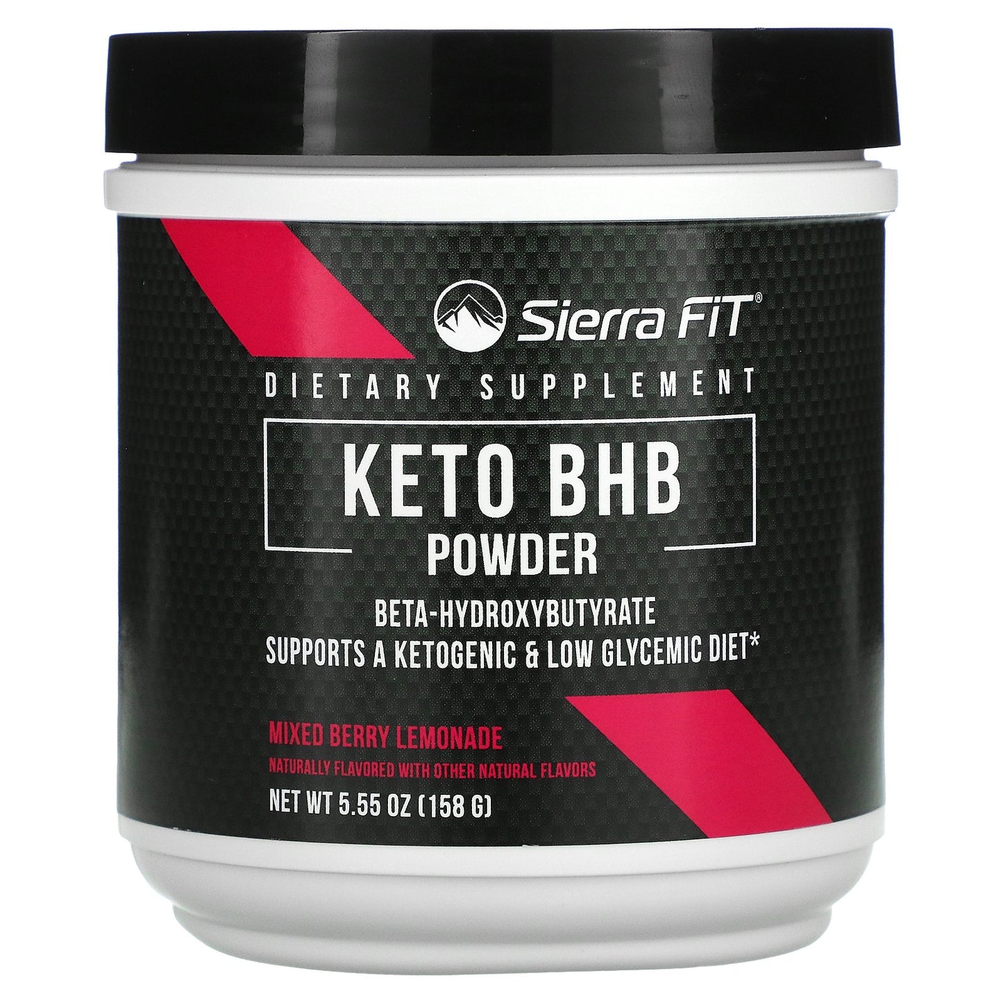 Sierra Fit, Keto BHB Powder, Beta-Hydroxybutyrate, Mixed Berry Lemonade, 5.55 oz (158 g)