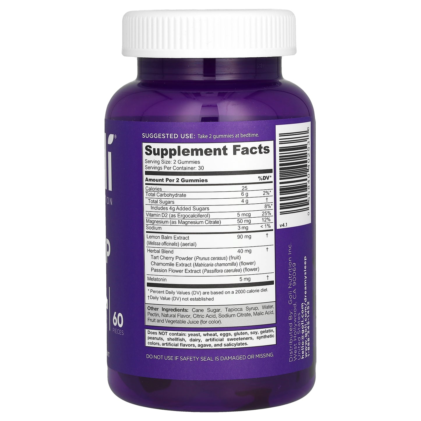 Goli Nutrition, Dreamy Sleep Gummies, 60 Gummies