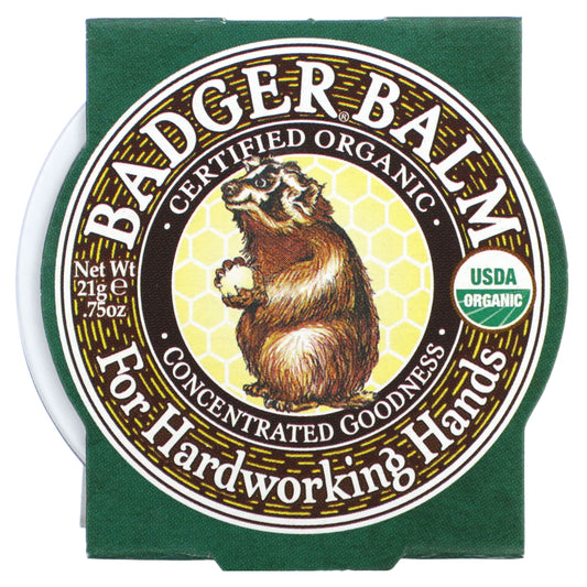 Badger, Organic Badger Balm for Hardworking Hands, 0.75 oz (21 g)