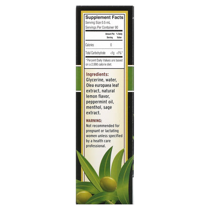 Barlean's, Olive Leaf Complex, Throat Spray, Peppermint, 1.5 fl oz (45 ml)