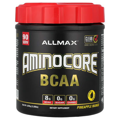 ALLMAX, AMINOCORE™ BCAA, Pineapple Mango, 2.28 lbs (1,035 g)