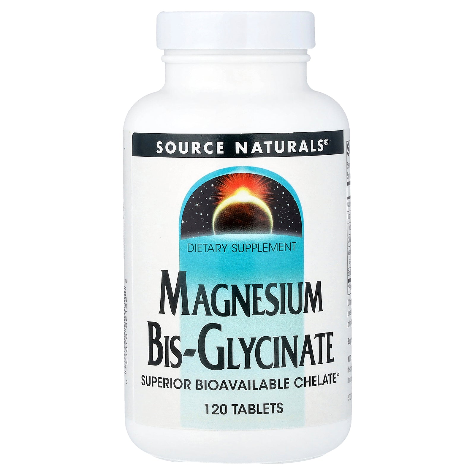 Source Naturals, Magnesium Bis-Glycinate, 120 Tablets