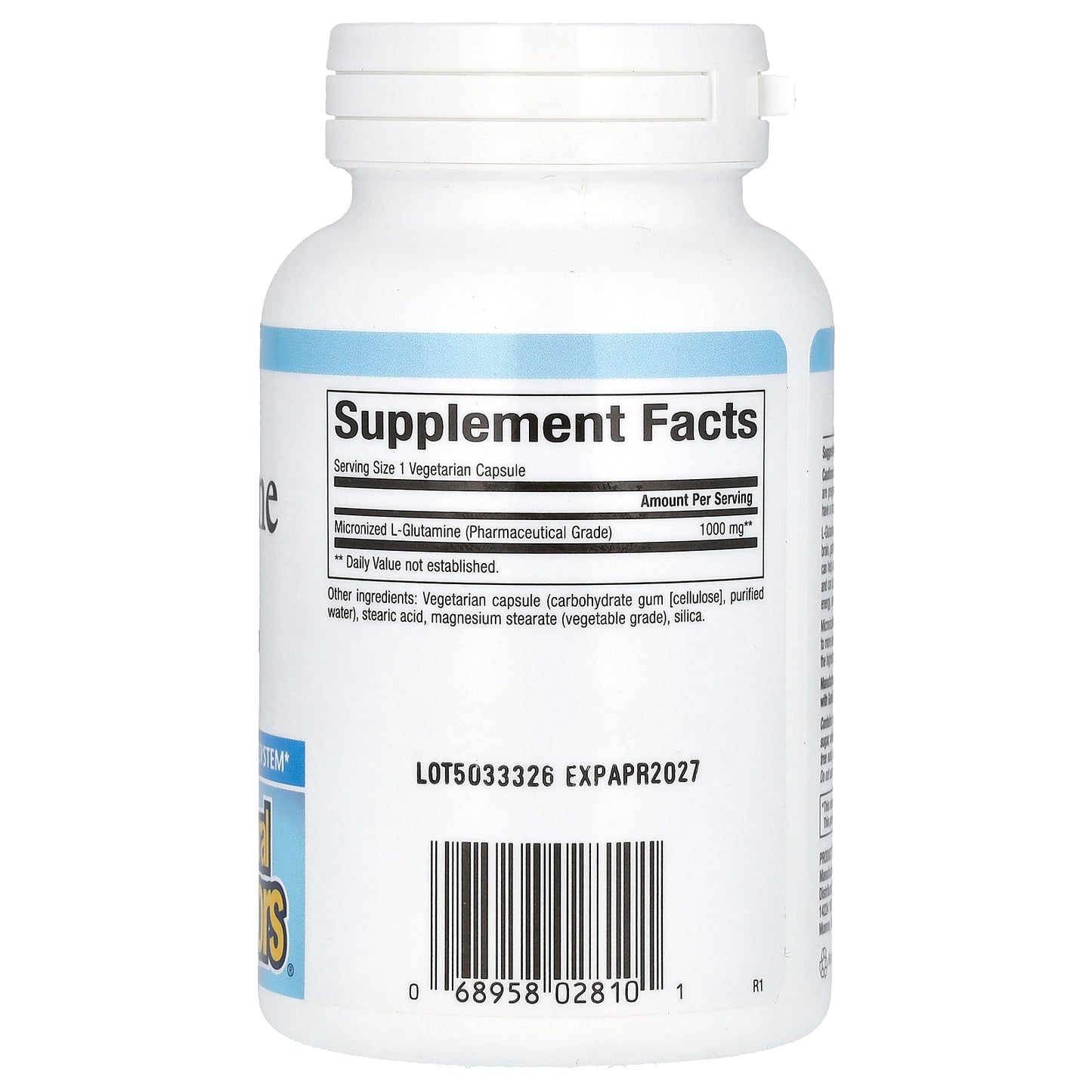 Natural Factors, Micronized L-Glutamine, 1,000 mg, 90 Vegetarian Capsules