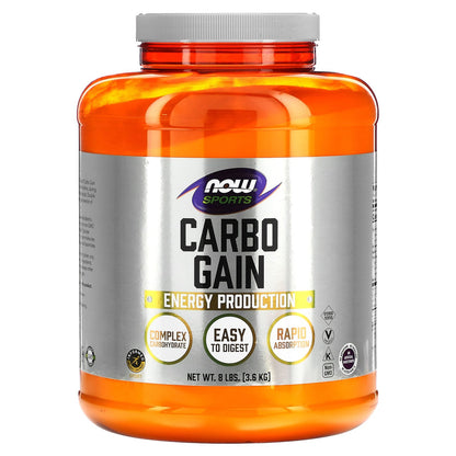 NOW Foods, Sports, Carbo Gain, 8 lbs (3.6 kg)