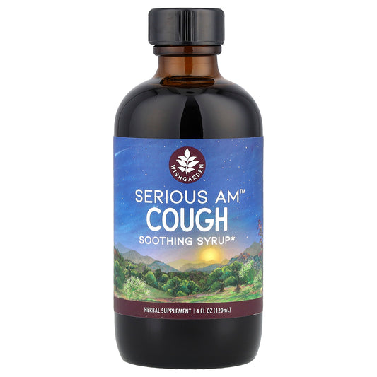 WishGarden Herbs, Serious AM™ Cough, Soothing Syrup, 4 fl oz (120 ml)