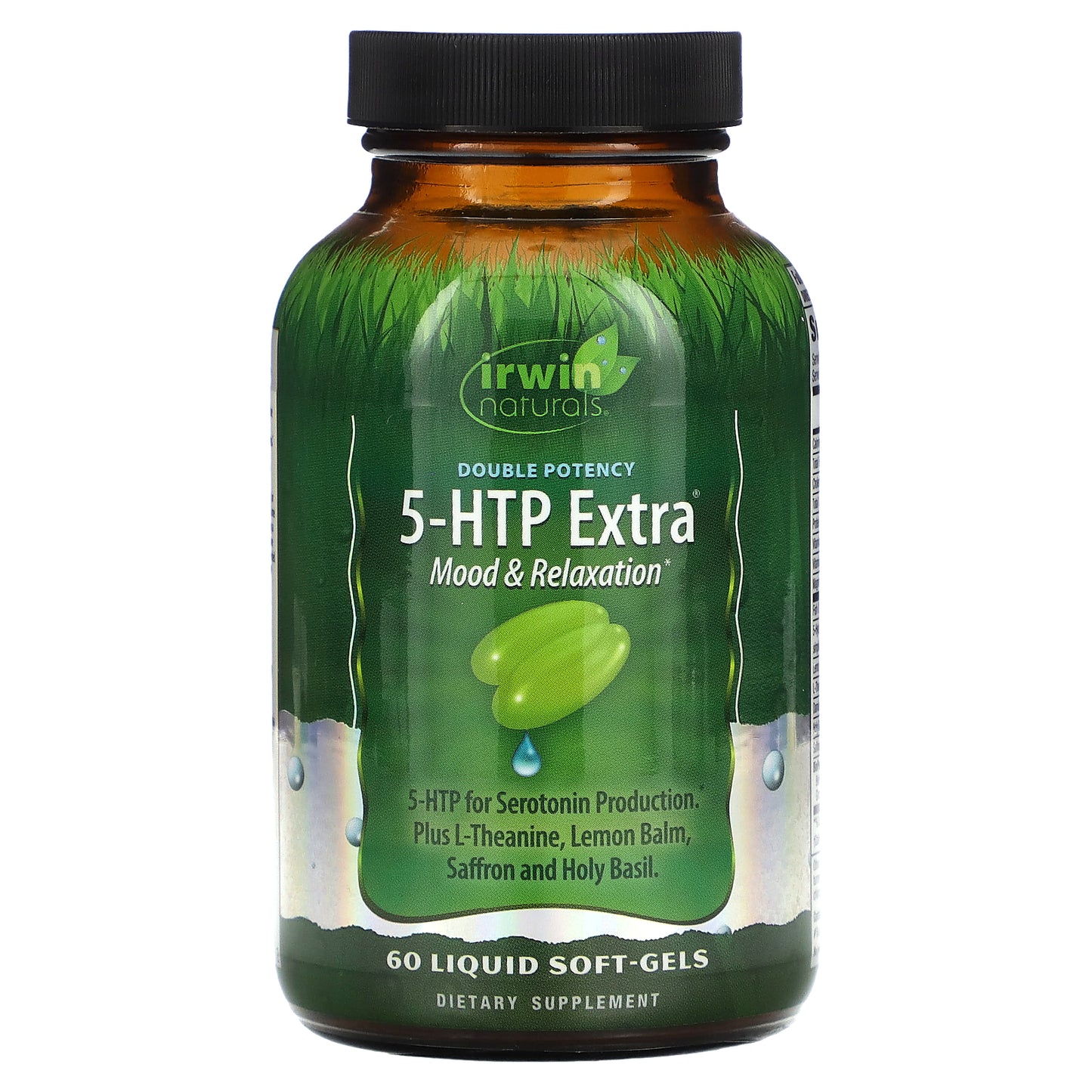 Irwin Naturals, Double Potency, 5-HTP Extra, 60 Liquid Soft-Gels