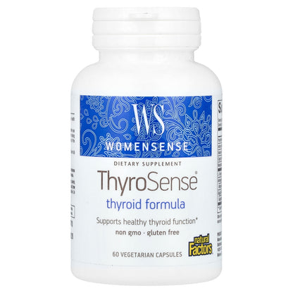 Natural Factors, WomenSense, ThyroSense, Thyroid Formula, 60 Vegetarians Capsules