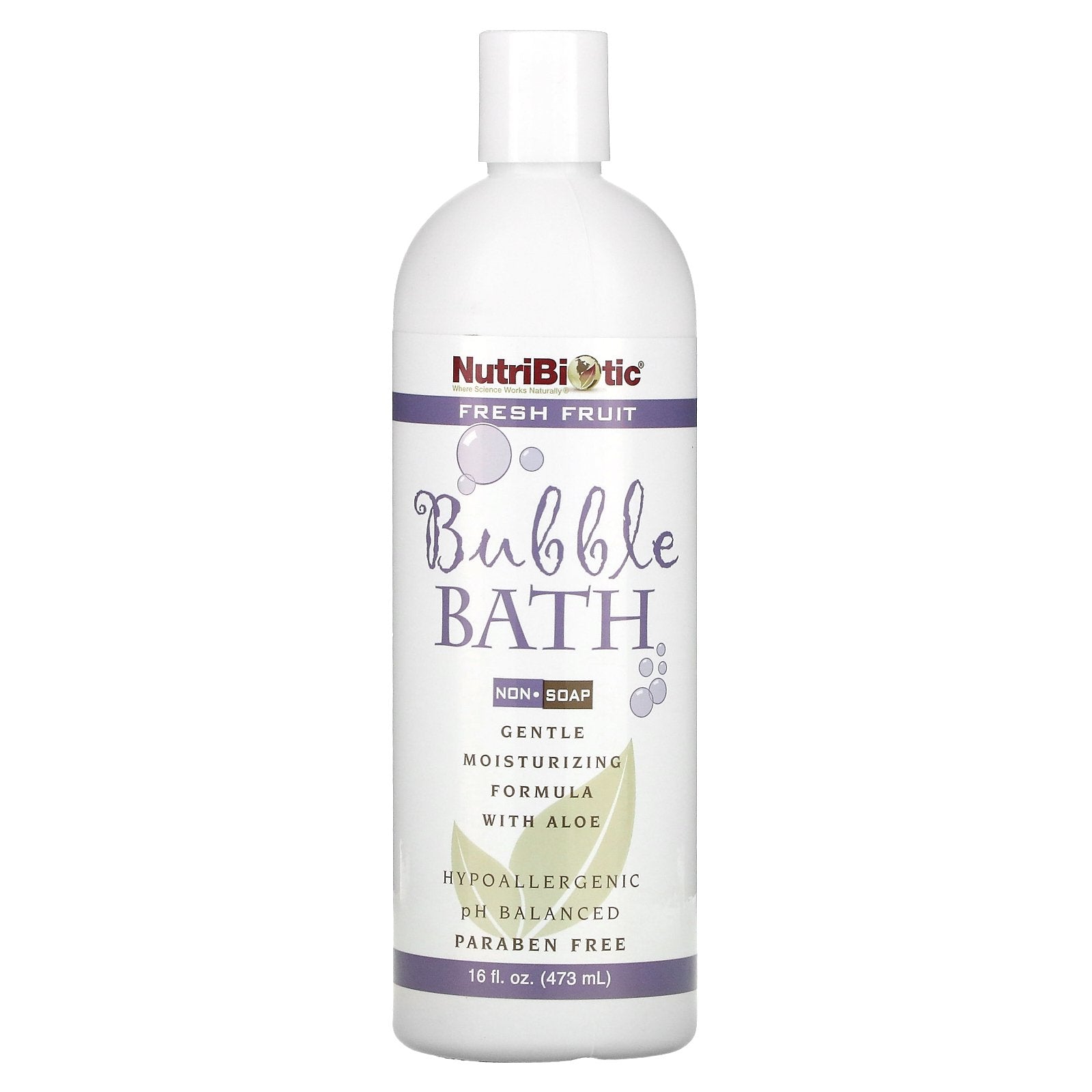 NutriBiotic, Bubble Bath, Non-Soap, Fresh Fruit, 16 fl oz (473 ml)