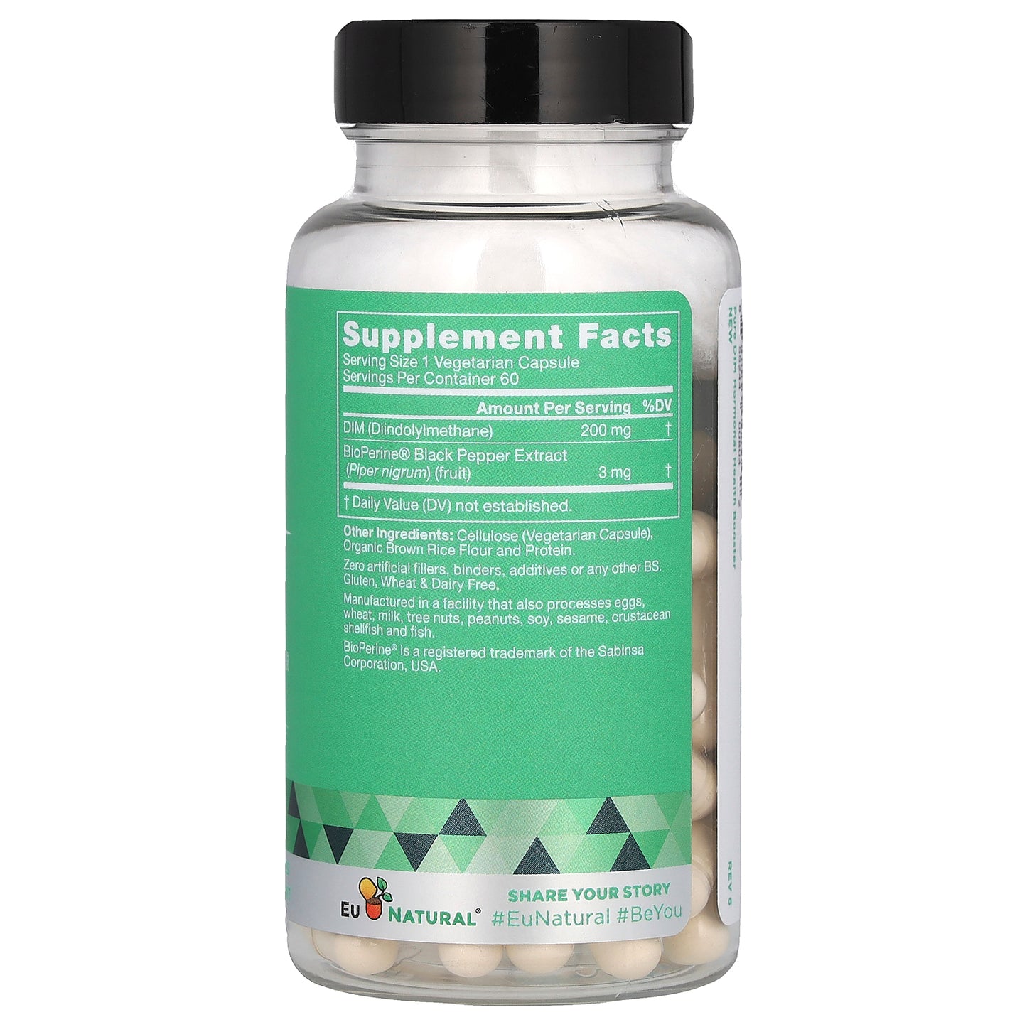 Eu Natural, Pure DIM, 200 mg, 60 Vegetarian Capsules