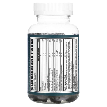 Ancient Nutrition, Organic Super Greens Gummies, Strawberry Watermelon, 100 Gummies