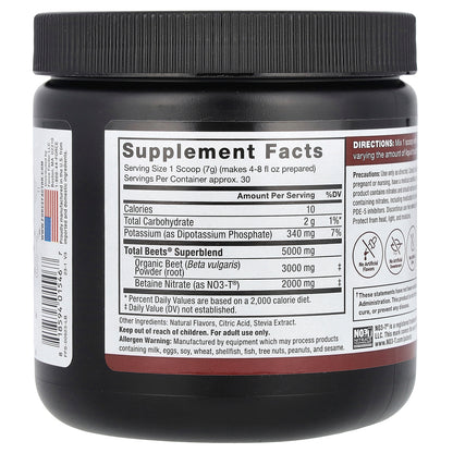Force Factor, Total Beets®, Original Drink Powder, Pomegranate Berry, 7.4 oz (210 g)