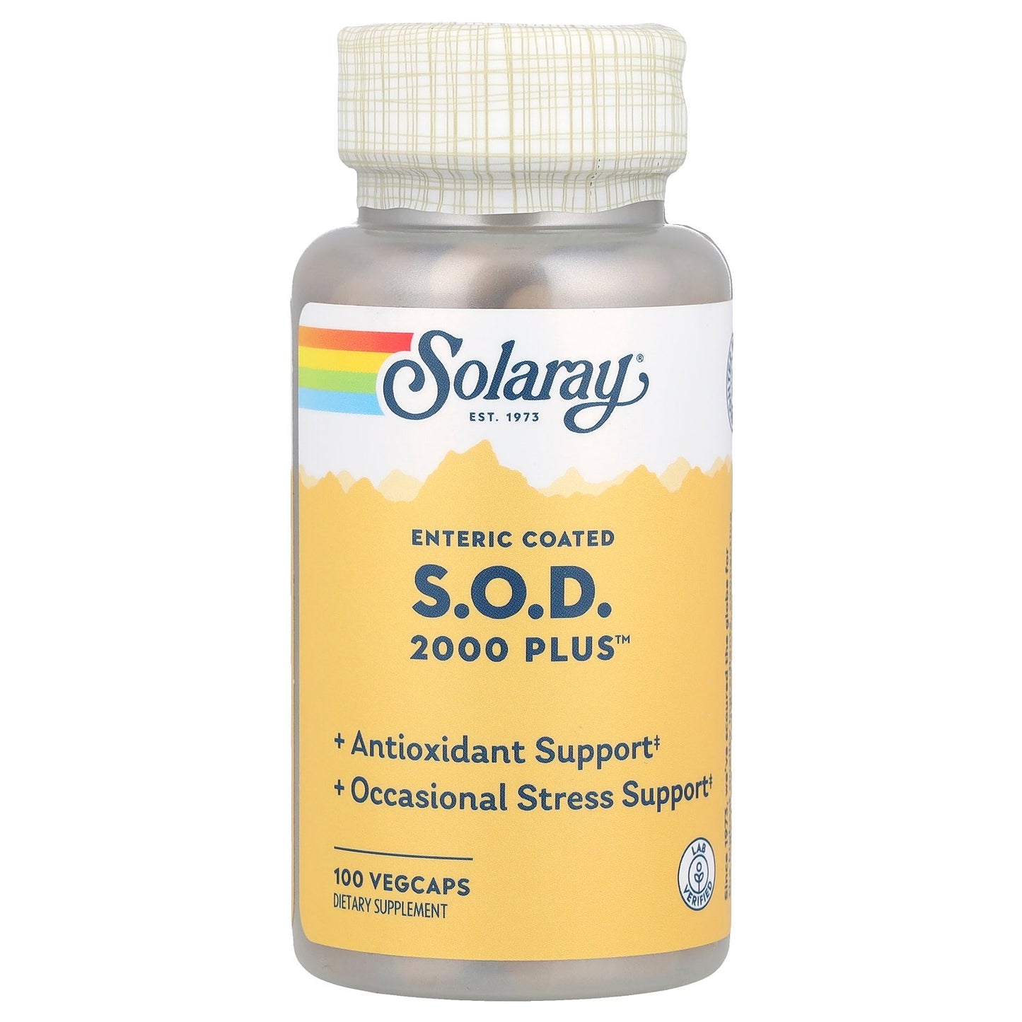 Solaray, Enteric Coated S.O.D. 2000 Plus™, 100 VegCaps