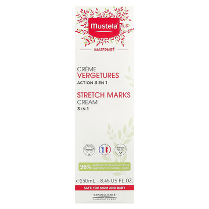 Mustela, Stretch Marks Cream 3 in 1, 8.45 fl oz (250 ml)