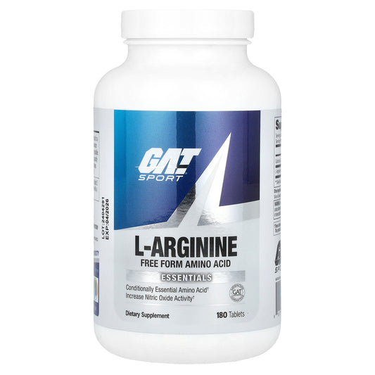 GAT, L-Arginine, 180 Tablets