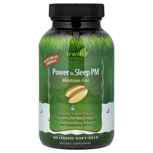 Irwin Naturals, Power to Sleep PM®, Melatonin-Free, 50 Liquid Soft-Gels