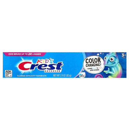 Crest, Kid's Advanced, Fluoride Anticavity Toothpaste, 3+ Yrs, Bubblegum, 2.9 oz (82 g)