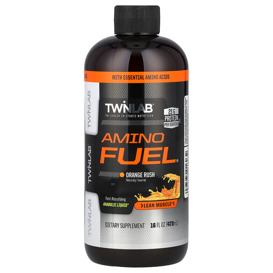 Twinlab, Amino Fuel, Orange Rush, 16 fl oz (473 ml)