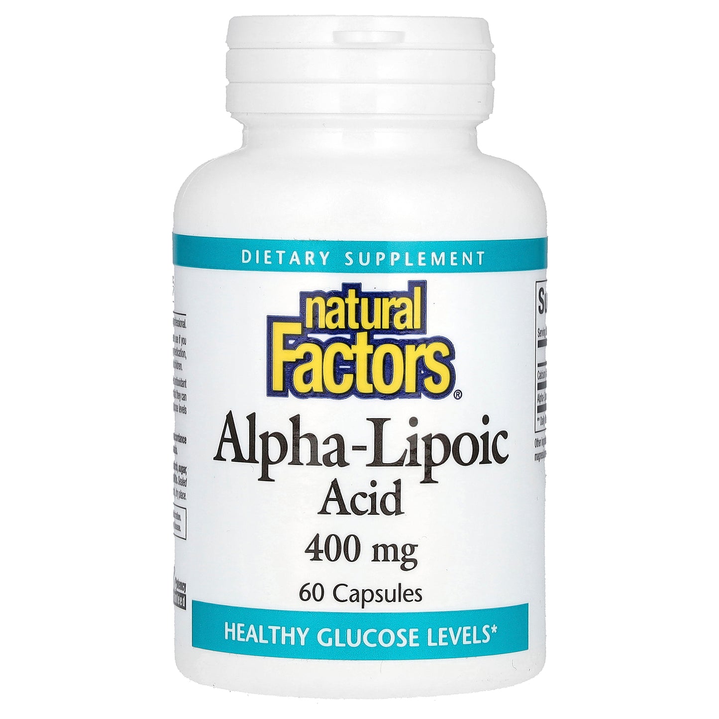 Natural Factors, Alpha-Lipoic Acid, 400 mg, 60 Capsules