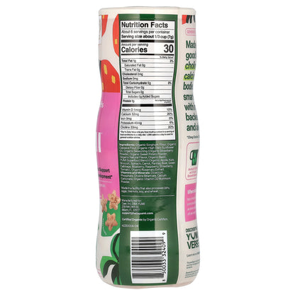 Yumi, Organic Rice-Free Puffs, 8+ Months, Strawberry Basil, 1.5 oz (42.5 g)