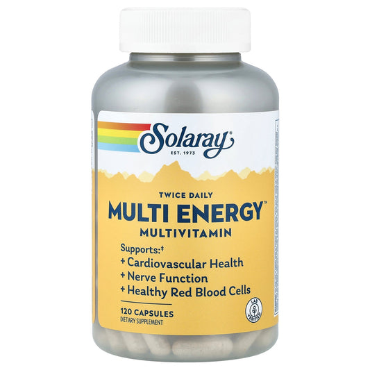 Solaray, Twice Daily, Multi Energy™ Multivitamin, 120 Capsules