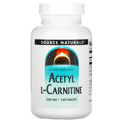 Source Naturals, Acetyl L-Carnitine, 500 mg, 120 Tablets