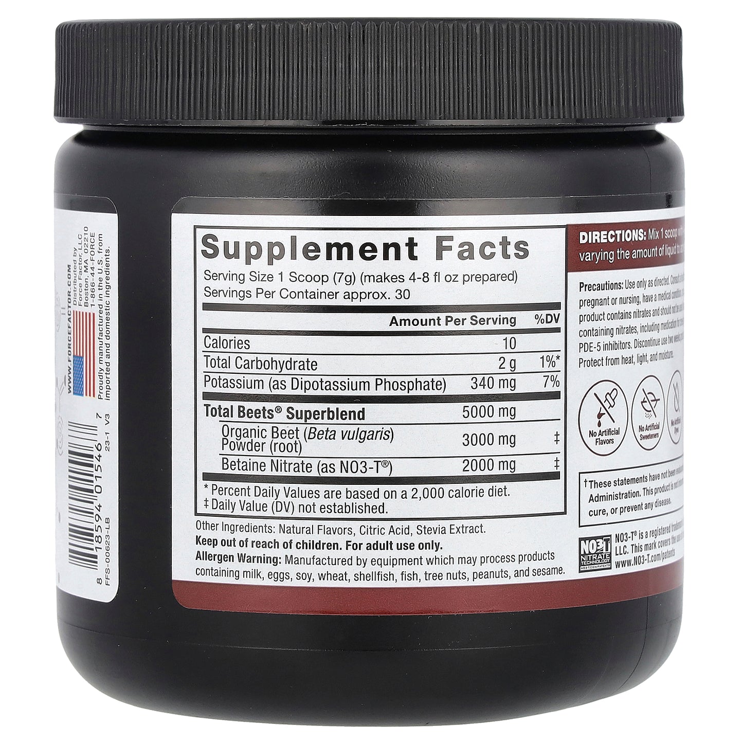 Force Factor, Total Beets®, Original Drink Powder, Pomegranate Berry, 7.4 oz (210 g)