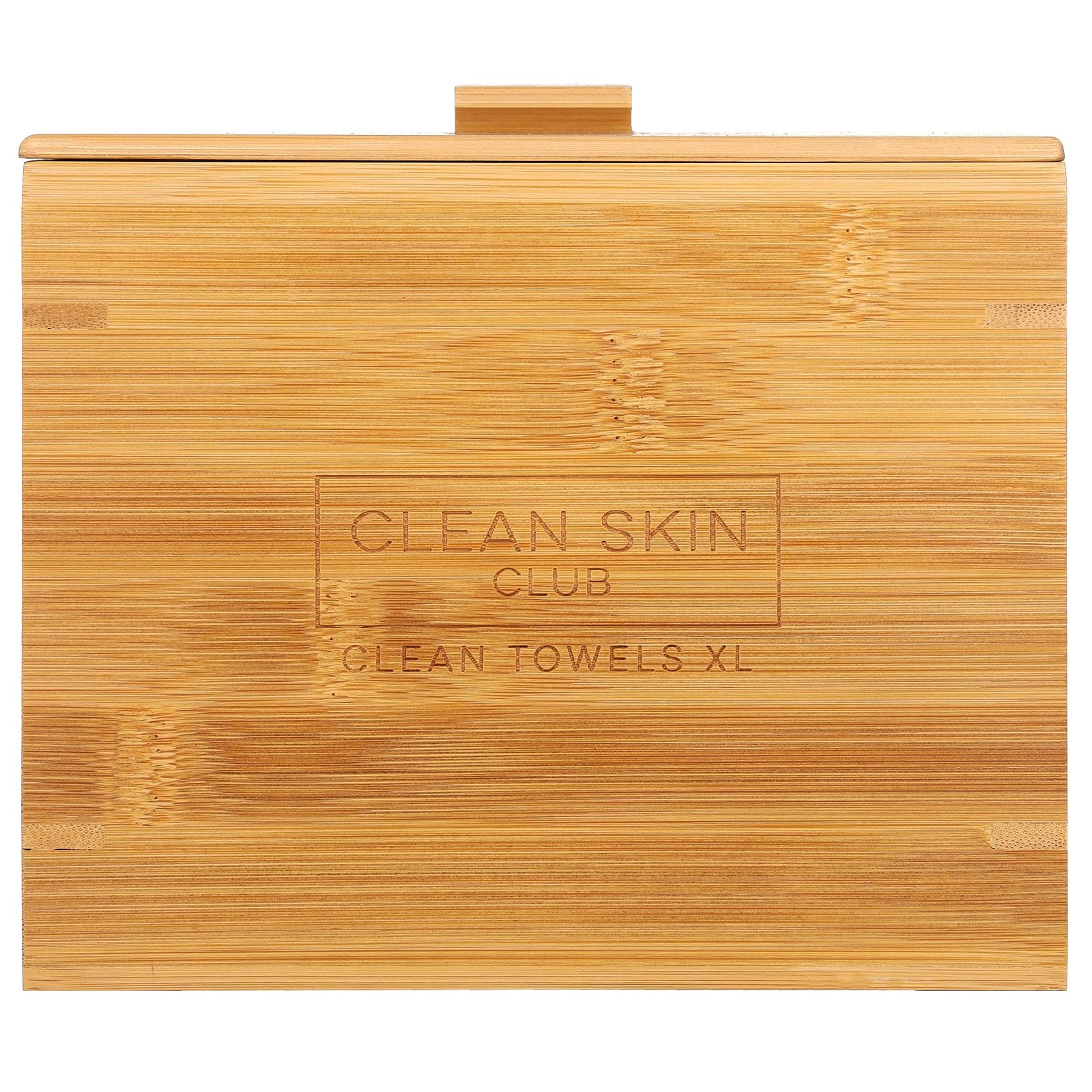 Clean Skin Club, Luxe Bamboo Box, Clean Towels XL, Container with Cover , 50 Count