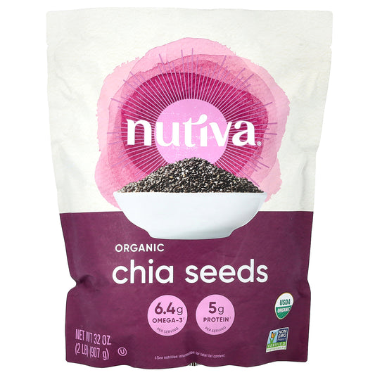 Nutiva, Organic Chia Seed, 32 oz (907 g)