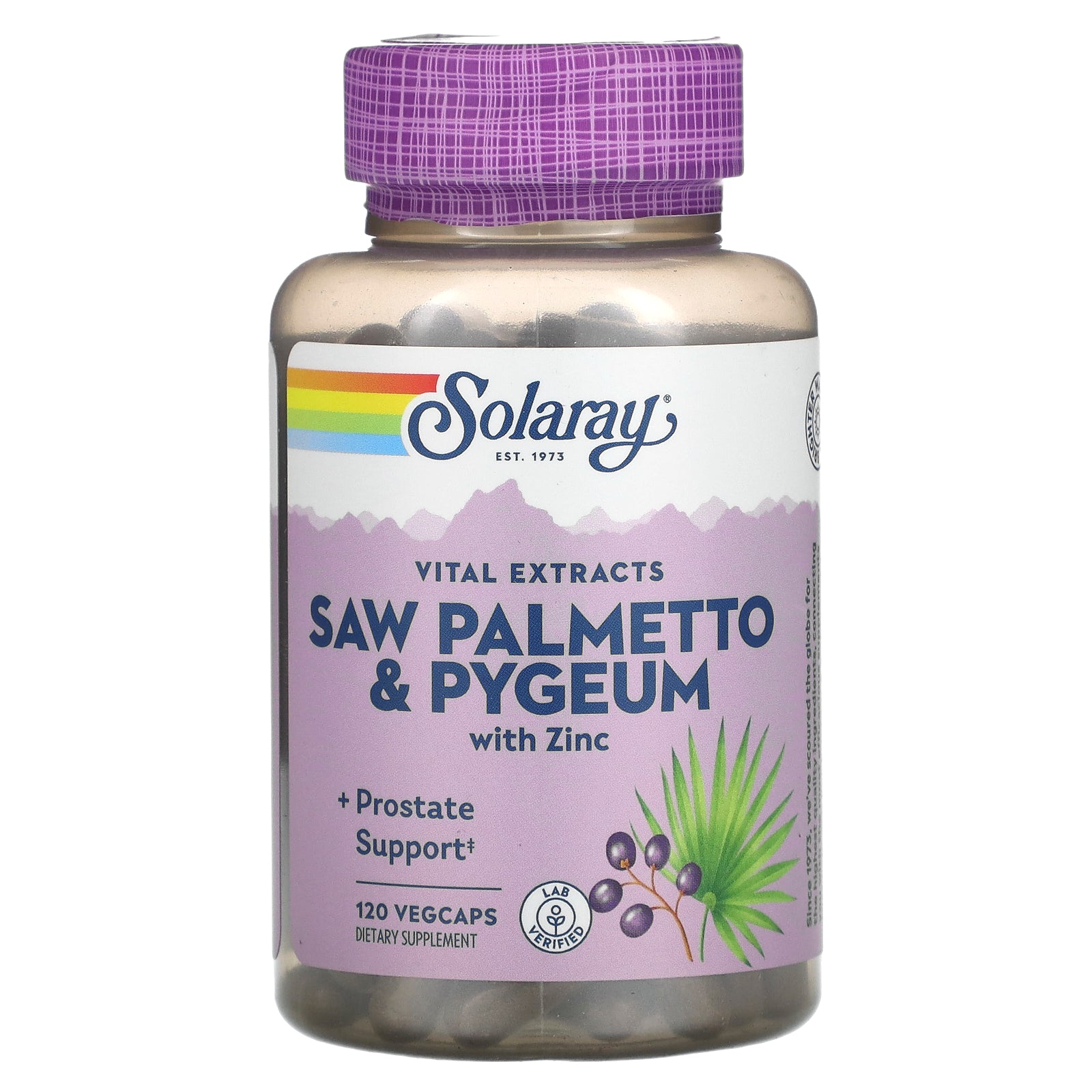 Solaray, Saw Palmetto & Pygeum with Zinc, 120 VegCaps