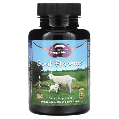 Dragon Herbs, Goat Placenta, 500 mg, 60 Capsules (250 mg per Capsule)