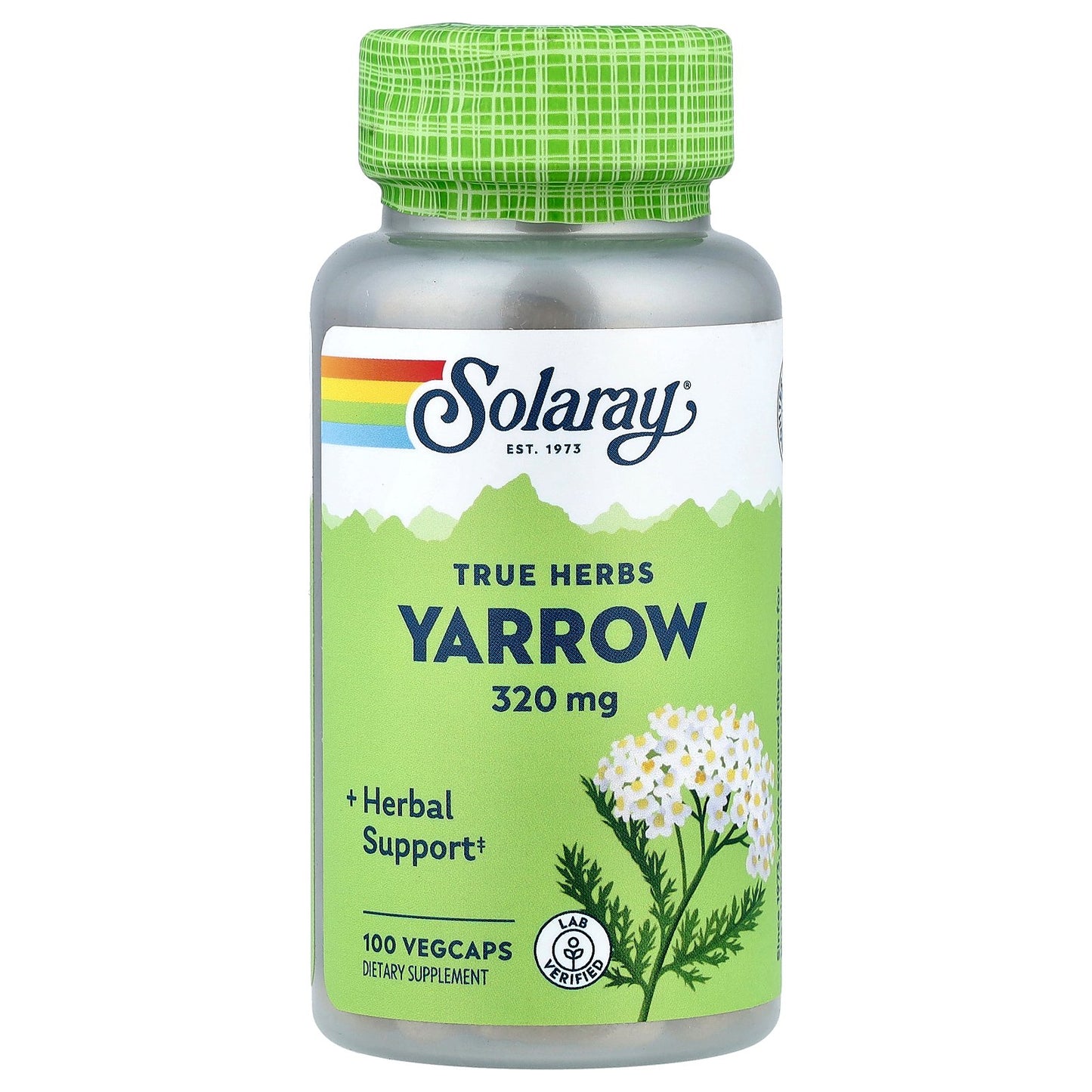 Solaray, True Herbs, Yarrow, 320 mg, 100 VegCaps