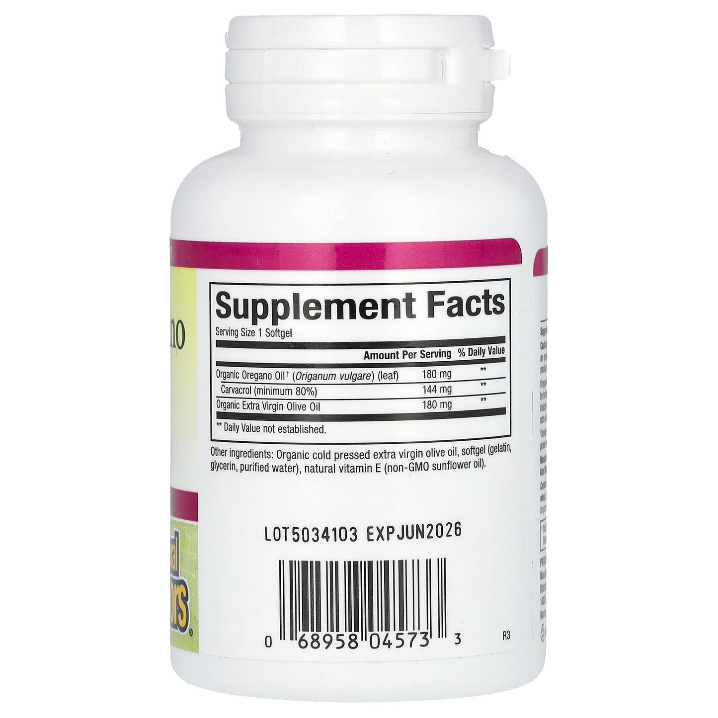 Natural Factors, Oil Of Oregano, 180 mg, 30 Softgels