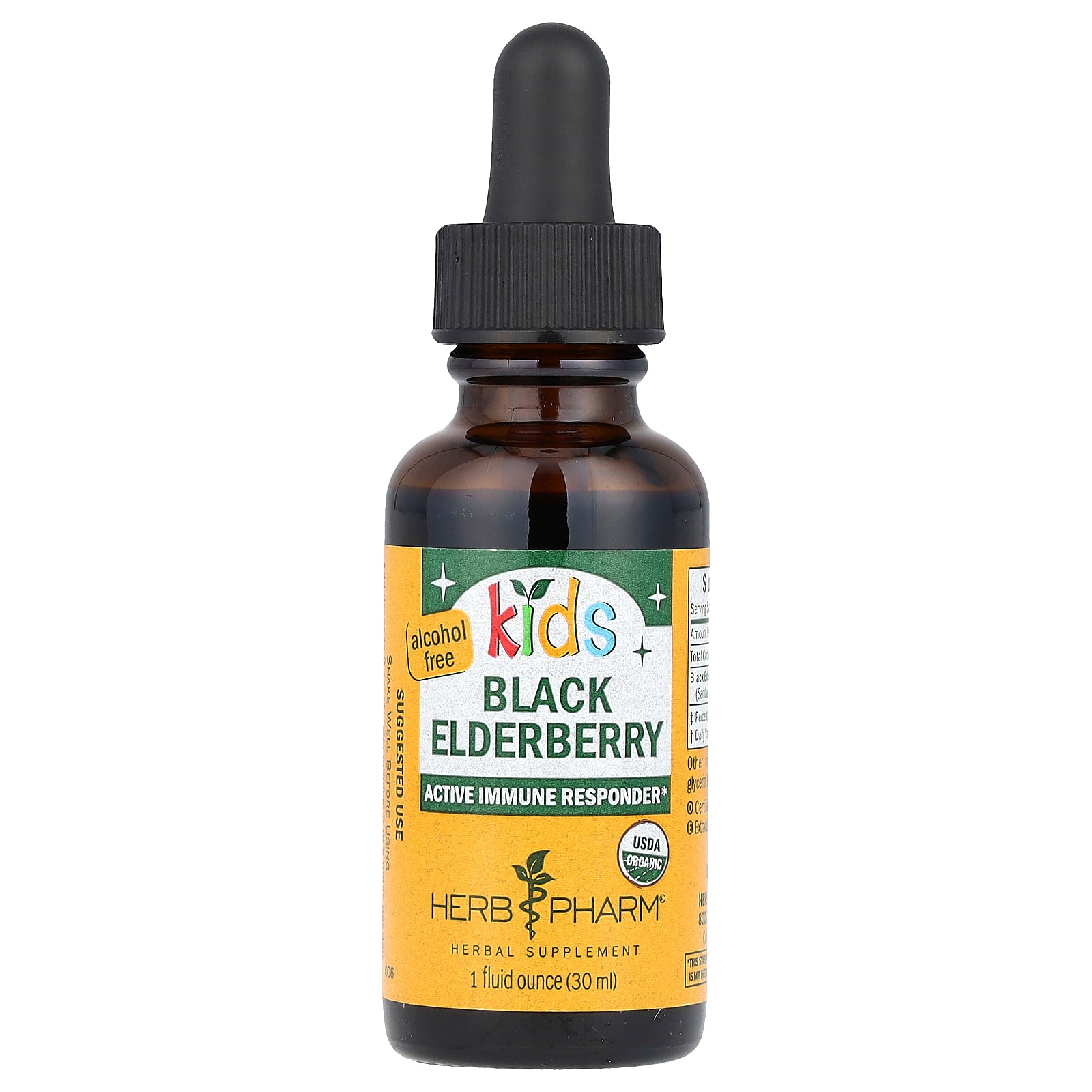 Herb Pharm, Kids Black Elderberry, Alcohol Free, 1 fl oz (30 ml)