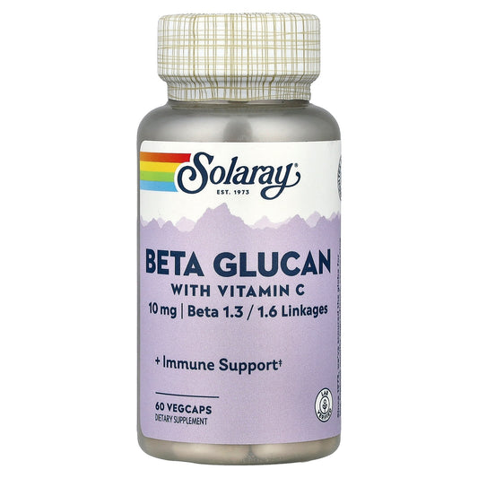 Solaray, Beta Glucan with Vitamin C, 60 VegCaps