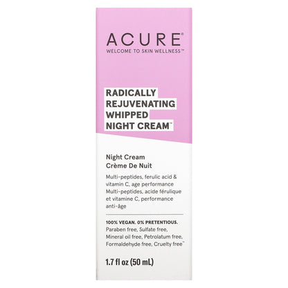 ACURE, Radically Rejuvenating, Whipped Night Cream, 1.7 fl oz (50 ml)