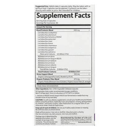 Garden of Life, Dr. Formulated Probiotics, Mood+, 50 Billion, 60 Vegetarian Capsules