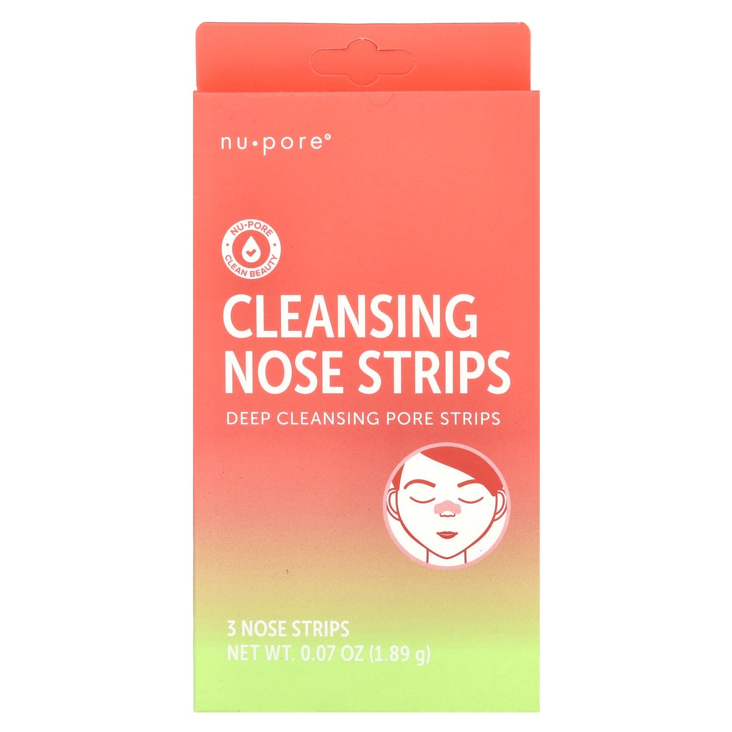 Nu-Pore, Cleansing Nose Strips, 3 Nose Strips, 0.07 oz (1.89 g)